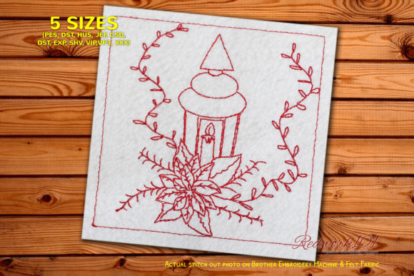 A Designer's Review of the Christmas Bouquet Redwork Design