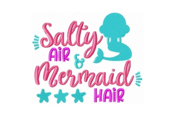 A Mermaid's Joyful Charm for Everyday Embroidery