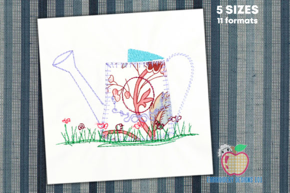 A Professional Review of the Watering Can Garden Embroidery Design