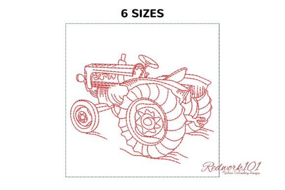 Agricultural Tractor Machine Embroidery Design Review