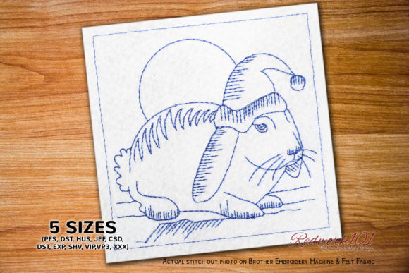 Christmas Rabbit Redwork: A Boutique Sweatshirt Design Review