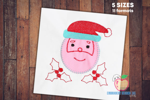 Embroidery Designer Review: Sketch of the Santa Face