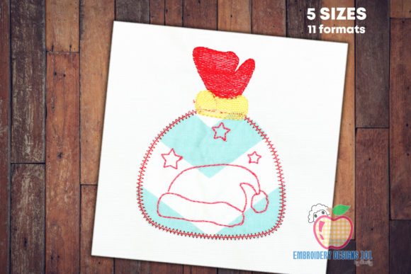 Gift Bag of Santa: A Red Appliqué Design Review