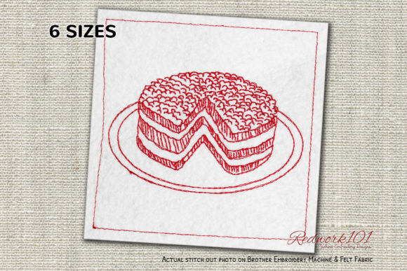 Mousse Cake Embroidery for Seasonal Holiday Products