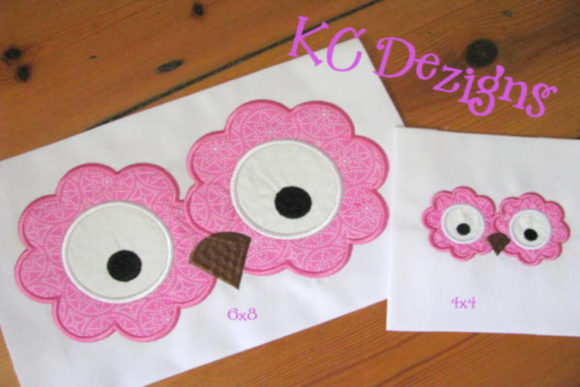 Owl Eyes and Nose Applique for Seasonal Holiday Products