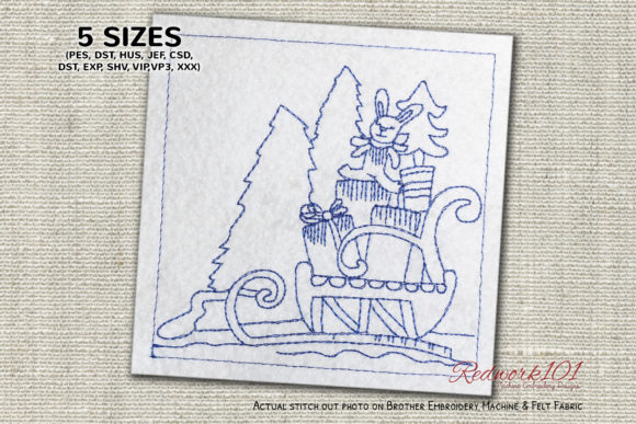 Santa Sleigh Bluework: A Designer's Review for Personalized Gifts